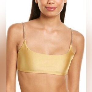 WeWoreWhat metallic chain link woman bra size Small